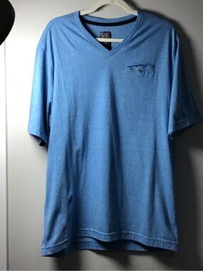 Point Zero Men’s Sky Blue V-Neck Pocket Tee XL